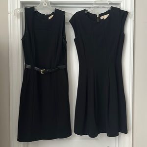 TWO black MK dresses